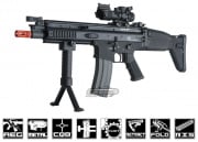 FN Herstal Full Metal SCAR CQC Carbine AEG Airsoft Rifle by G&G  (Black)