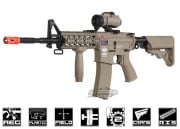 G&G Combat Machine GC16 Raider-L M4 Carbine AEG Airsoft Rifle Battery & Charger Package (Tan)