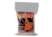 Javelin Airsoft Works Competition Match Grade .20g 5000 ct. BBs (White)