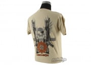 Mechbox Clothing Skull & Crossbones T-Shirt (Tan/XL)