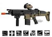 FN Herstal SCAR-H MK17 CQB Carbine AEG Airsoft Rifle by VFC (Tan/Black)