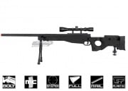 Well Full Metal MB08 Bolt Action Sniper Airsoft Rifle (Black/Scope Package Deal)