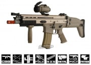 WE Open Bolt FN Herstal SCAR-L MK16 Carbine GBB Airsoft Rifle (Tan)