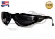 Bobster Shield 3 Smoke Lens Sunglasses w/ Anti-fog (Black)