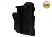 Pantac USA 1000D Cordura Molle Dual .45 Magazine Pouch w/ Hard Inserts (Black)