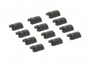 Bravo Airsoft Rail Covers Type 2 in Black - 12pcs