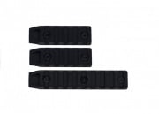 Echo 1 3pc Metal Airsoft KeyMod Rail Slot Set (Black)