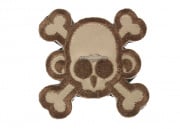 Mil-Spec Monkey Monkey Skull & Cross Bone Velcro Patch (Desert)