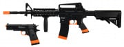 Sig Sauer Patrol Kit With Spring Pistol And M4 AEG Airsoft Rifle 7500 BBs Included (Black/Orange)