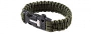 WoSport Multi-Function Survival Bracelet w/ Rope Cutting Tool, Whistle, and Fire Starter (OD Green)