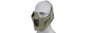 G-Force Adjustable Retro Mecha Half Face Mask (Green)