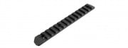 Atlas Custom Works 13-Slot Full Metal Keymod Picatinny Rail Segment (Black)