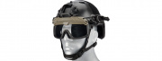 Lancer Tactical Helmet Safety Goggles (Foliage/Smoke Lens)