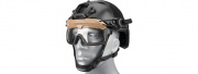 Lancer Tactical Helmet Safety Goggles (Tan/Clear Lens)