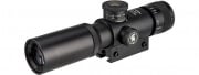 Lancer Tactical 4x21 AO Rifle Scope with Lens Caps (Black)