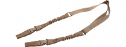 Lancer Tactical 2-Point Bungee Sling with Dual Buckles (Tan)