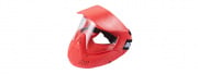 Lancer Tactical Full Face Airsoft Mask with Visor (Red)