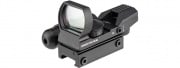 Lancer Tactical 4-Reticle Red/Green Dot Reflex Sight With Laser (Black)