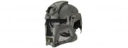 Tac-9 Interstellar Battle Trooper Full Face Airsoft Helmet (Foliage Green)