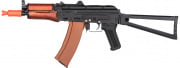 Double Bell AK74U AEG Airsoft Rifle With Folding Triangle Stock Type B (Black/Wood)