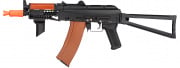 Double Bell AK74U AEG Airsoft Rifle w/ Folding Wire Stock (Black/Wood)