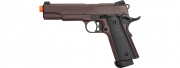 Double Bell M1911 Co2 Blowback Airsoft Pistol Polymer (Crimson Brown)