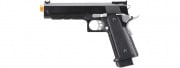 Double Bell Hi-Capa 5.1 Gas Blowback Airsoft Pistol with Silver Hammer