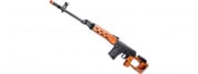 A&K SVD Dragunov Electric Airsoft Sniper Rifle w/ Fixed Sportsman Stock (Black/Real Wood)