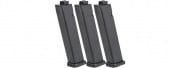 KWA 80 Round Mid-Cap Magazines for QRF MOD.2 Airsoft AEG Pack of 3 (Black)