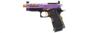 Lancer Tactical Stryk Hi-Capa 3.8 Gas Blowback Airsoft Pistol w/ Red Dot Mount (Black, Purple, & Gold)
