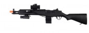 Double Eagle M14 Socom RIS Carbine Spring Airsoft Rifle w/ Red Dot Sight (Black)
