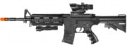 UK Arms Heavy Version M4 Airsoft Spring Rifle w/ Flashlight and Red Dot Sight