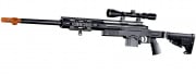 WellFire MB4412B Bolt Action Airsoft Sniper Rifle w/ Scope (Black)
