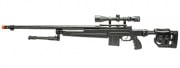WellFire MB4415BAB Bolt Action Airsoft Sniper Rifle w/ Scope and Bipod (Black)