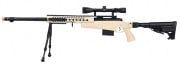 Well MB4418-1 Bolt Action Airsoft Sniper Rifle w/ Scope And Bipod (Tan)