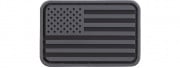 Lancer Tactical US Flag PVC Patch (Gray/Black)