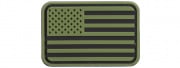 Lancer Tactical US Flag PVC Patch (OD Green/Black)