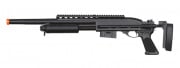 A&K Bravo Full Metal M870 Tactical Tac Shot Airsoft Shotgun (Black)