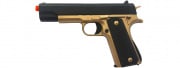 UK Arms 1911 Alloy Series Spring Airsoft Pistol (Gold)
