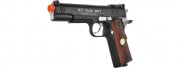 WG Sport 601 1911 CO2 Non-Blowback Airsoft Pistol with Accessory Rail (Black)