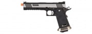 WE-Tech Hi-Capa 6" IREX Competition Full Auto Gas Blowback Airsoft Pistol (Black/Silver)