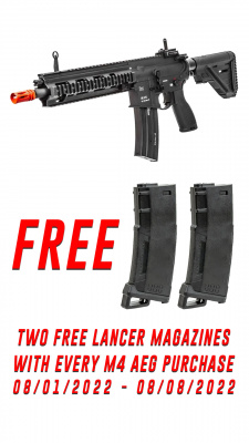 HOW TO GET 2 FREE HIGH SPEED MAGAZINES FOR ANY M4 MAGAZINE AIRSOFT GUNS ENDS MONDAY 08/08