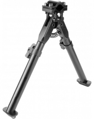 AIM Sports Universal Barrel Clamp Bipod ( Black )