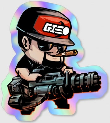 LIMITED EDITION MAYO GANG CISCO CHIBI STICKER ( HOLOGRAPHIC )