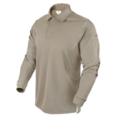 Condor Outdoor Performance Long Sleeve Tactical Polo ( Sand / Option )