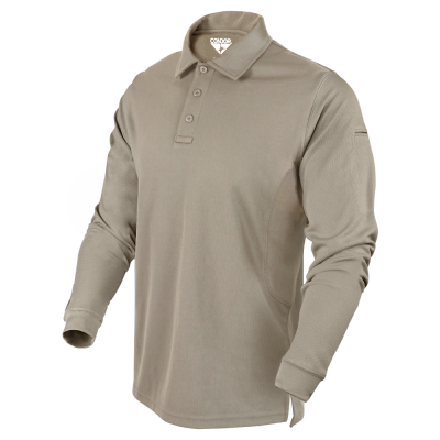 Condor Outdoor Performance Long Sleeve Tactical Polo ( Sand / Option )