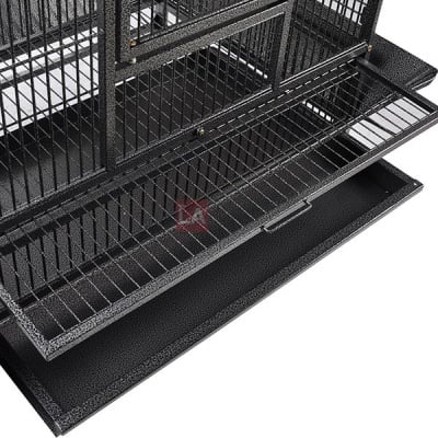 32x23x72 Large Bird Cage Epoxy Ladders Black Vein