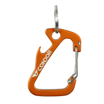 Condor Outdoor Carabiner Keychain ( Blaze Orange )