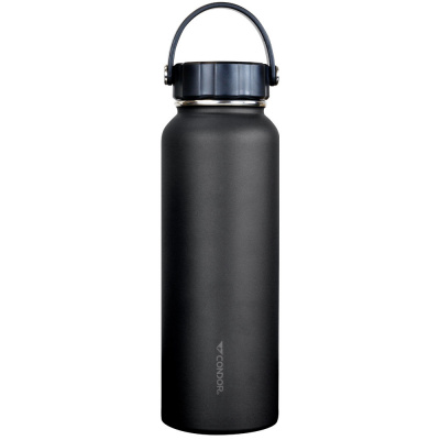 Condor Outdoor 40 oz Vacuum Sealed Thermal Bottle ( Black )