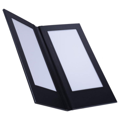 5-1/2" x 11" Illuminated Folding Menu Cover 2-Panel LED Backlit